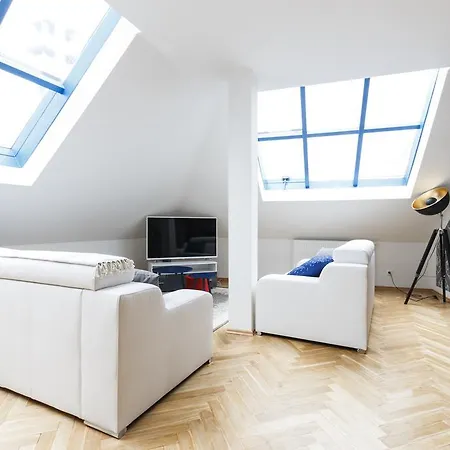 Luxurious Loft At Zizkov פראג